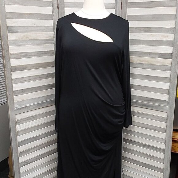 Women's Long Sleeve Slit Dress | Ava & Viv | 4X (28/30) - Picture 1 of 10